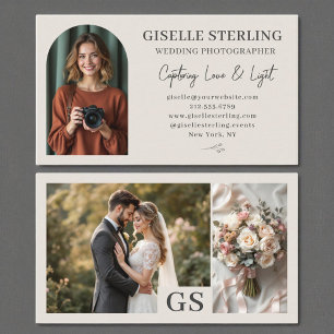Hochzeitfotograf Elegantes Foto Beruflich Visitenkarte