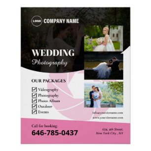 Hochzeitfotografie-Glossy-Poster Poster