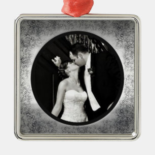 Hochzeitfotografie Silbernes Ornament