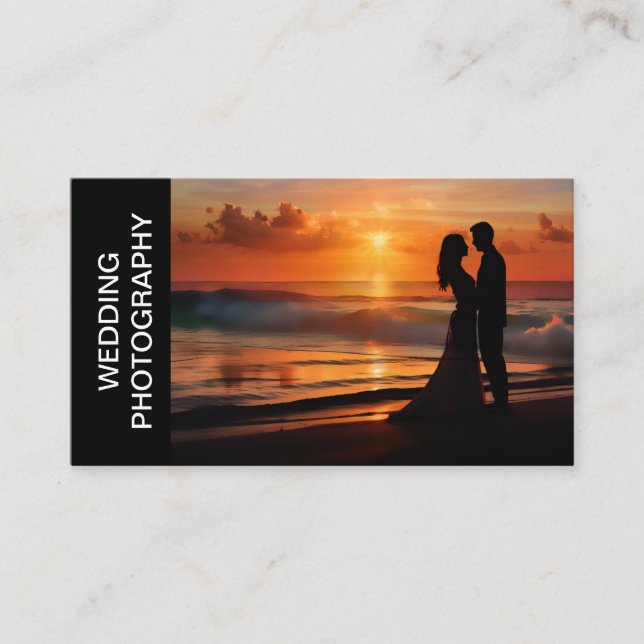 Hochzeitfotografie - Zweiseitige Visitenkarte (Vorderseite)