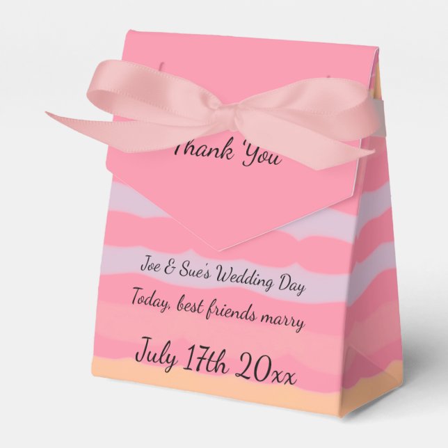 Hochzeitgast Geschenkschachtel (Vorderseite)