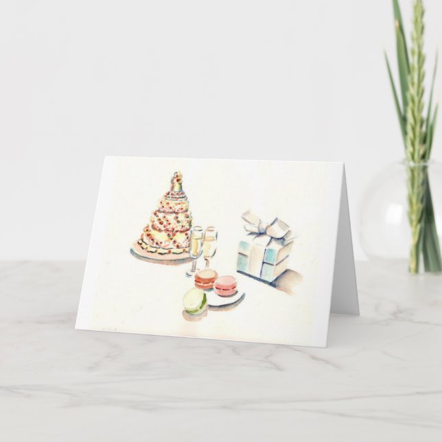 HochzeitGateaux Karte (Vorderseite)