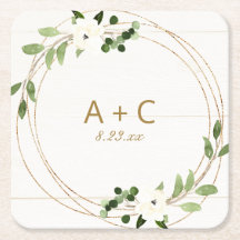 Hochzeitgeometrisches Wasserfarbenflor Rustikales