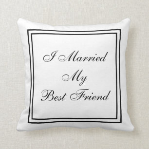 HochzeitI Verheiratet mein bester Freund Personali Kissen