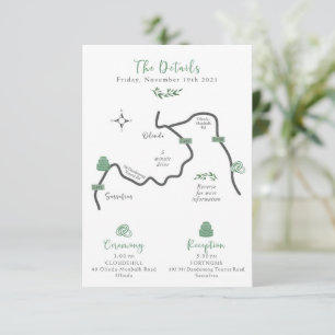 Hochzeitkarte - Custom Design Tara Begleitkarte