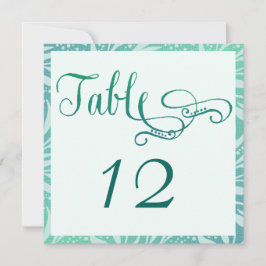 Hochzeitkarten für Sea Grass Beach Tischnummer