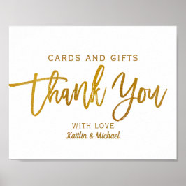 Hochzeitkarten und Geschenke 8x10 Typografie | Gol Poster