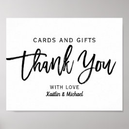 Hochzeitkarten und Geschenke 8x10 Typografie | Sch Poster