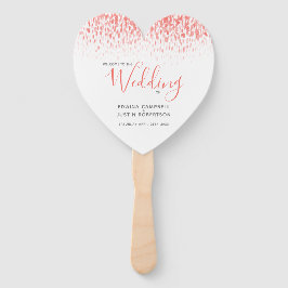 Hochzeitkorallenprogramm für moderne getönte Wasse Fächer