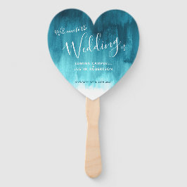 Hochzeitliche aquamarine Wassergymnastik-Fans Fächer