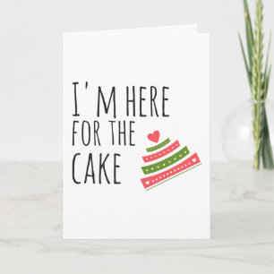 Hochzeitliche Glückwünsche, Kuchen-Spaß Karte