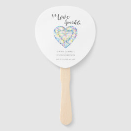 Hochzeitliche lassend Liebe funkeln Diamantfarbe Fächer