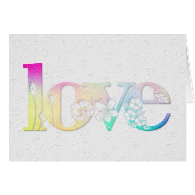 Hochzeitliche Liebe Blume Schriftart (Vorderseite (Horizontal))
