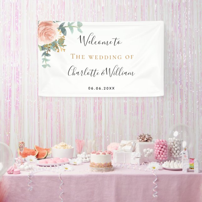 Hochzeitliche Rose Banner (Party)
