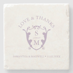 Hochzeitliche Untersetzer Klassische Monogramm-Fav