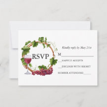 Hochzeitliche Watercolor Weintrauben Weintrauben