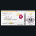 Hochzeitlicher Boarding nach Hawaii Einladung<br><div class="desc">Ihre Gäste werden Liebe, um diesen lustigen Boarding Pass Hochzeit zu erhalten speichern Sie das Datum! Ich habe einen weißen Leinenkartoffel gewählt, aber Sie können einen alternativen Pappstock wählen. Wenn das Farbschema nicht das ist, was Sie gewollt haben, lass mir bitte Bescheid und ich werde es für Sie neu erstellen....</div>