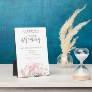 Hochzeitlicher Gedächtnisvorbehalt Sitzblumenschre Fotoplatte