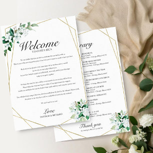 Hochzeitlicher geometrischer Blumengarten Einladung