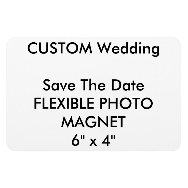 Hochzeitlicher Save the Date-Foto-Kühlschrankmagne Magnet (Horizontal)