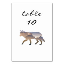 Hochzeitlicher Tischnummer Western Rustikaler Berg