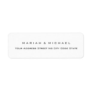 Hochzeitlicher Trend Minimalistische Berufliche Na