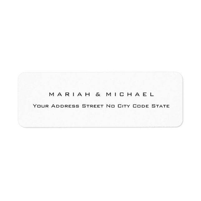 Hochzeitlicher Trend Minimalistische Berufliche Na (Vorne)