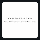 Hochzeitlicher Trend Minimalistische Berufliche Na Quadratischer Aufkleber<br><div class="desc">Diejenigen, die es sehen, werden sagen, was ein einfaches Design und wird nicht in der Lage sein, ihre Augen von diesem Produkt. Es ist ein sehr elegantes, sehr ästhetisches und sehr einfaches perfektes Design. Mit dieser Einfachheit werden Sie sofort reflektieren, was für eine schöne Persönlichkeit Sie haben und die Sensibilität...</div>