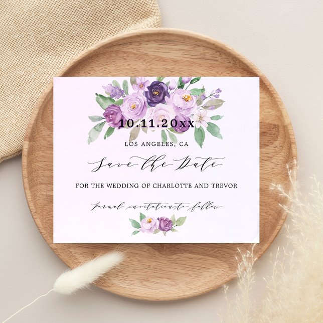 Hochzeitliches Blume Save the Date Flyer (Von Creator hochgeladen)