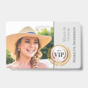 Hochzeitliches Brautparty VIP-Abzeichen Ausweis
