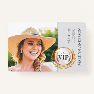 Hochzeitliches Brautparty VIP-Abzeichen Ausweis