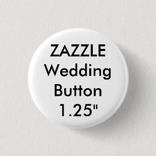 Hochzeitliches Button für kleine 1,25" Runder But