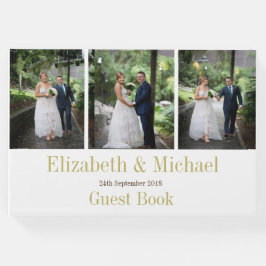 Hochzeitliches Foto Elegante Modernes Momento Gästebuch