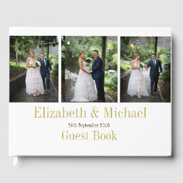 Hochzeitliches Foto Elegante Modernes Momento Gästebuch