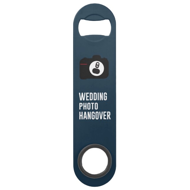 Hochzeitliches Foto Hangover Flaschenöffner (Vorderseite)
