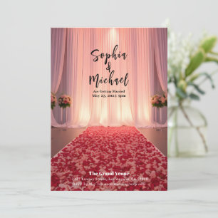 Hochzeitmagazin Cover Rose Petals Einladung