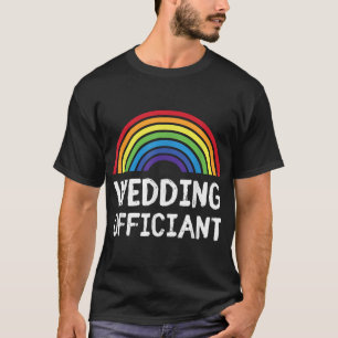 Hochzeitoffizier Lgbt Lesbian Gay Wedding T-Shirt