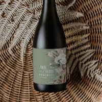 Hochzeitpampas eucalyptus modern mr und mrs Party
