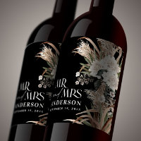 Hochzeitpampas eucalyptus modern mr und mrs Party