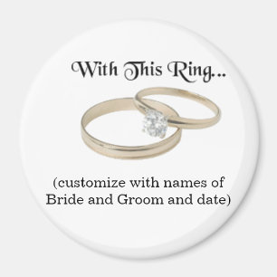 Hochzeits-Andenken-Magnet Magnet