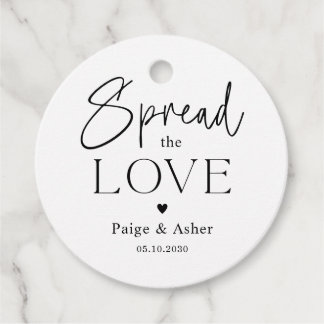 Hochzeits-Anhänger 'Spread The Love' Geschenkanhänger