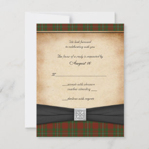 Hochzeits-Antwortkarte von MacGregor of Cardney RSVP Karte