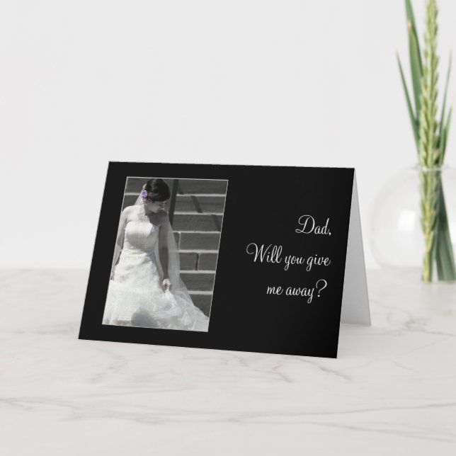 Hochzeits-Braut Einladung (Vorderseite)