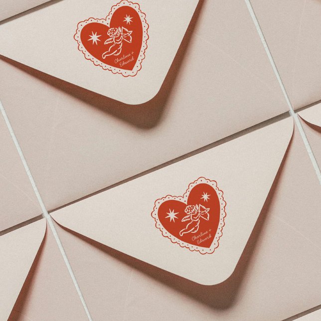 Hochzeits-Briefmarke Gummistempel (Von Creator hochgeladen)