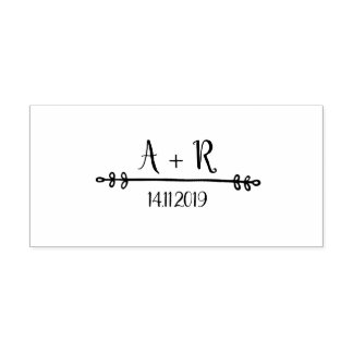 Hochzeits-Briefmarke von Ausschreibungen Permastempel