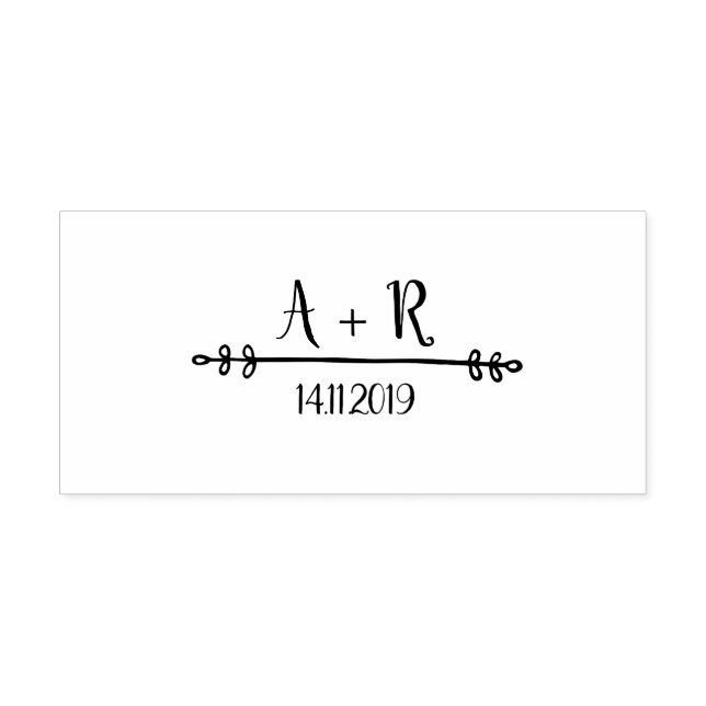 Hochzeits-Briefmarke von Ausschreibungen Permastempel (Design)