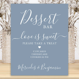 Hochzeits-Dessert-Bar Liebe Süß Benutzerdefiniert  Poster