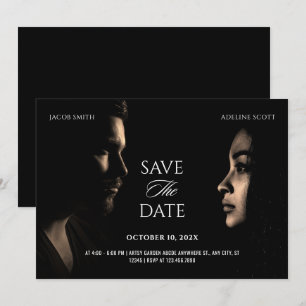 Hochzeits dunkle schwarze Foto-Film-Drama-Kinopost Save The Date