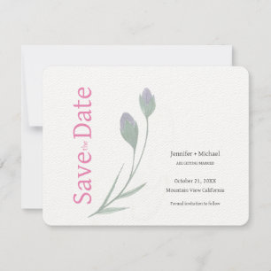 Hochzeits-Ehe-Kalligrafie-Blumen-Schwarz-Weiß Save The Date