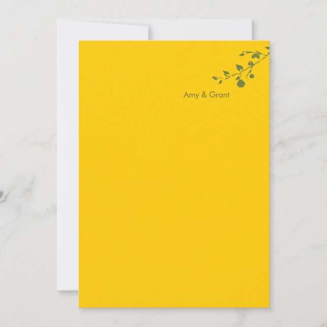 Hochzeits-Einladung - eine große Birne Einladung (Vorderseite)